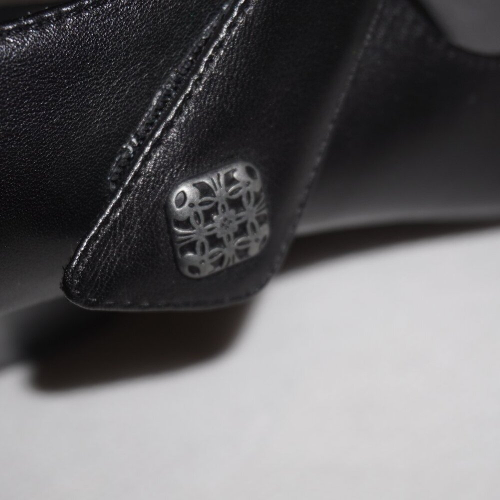 Dansko Black Leather Mary Jane Asymmetrical Strap Block Heels EU 37 6.5/7 - Picture 6 of 13